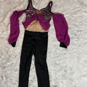 Dance Sequin Harem Arabian Style Costume